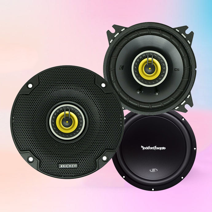 Rockeford and Kicker Car Audio - subwoofers